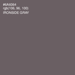 #6A6064 - Ironside Gray Color Image